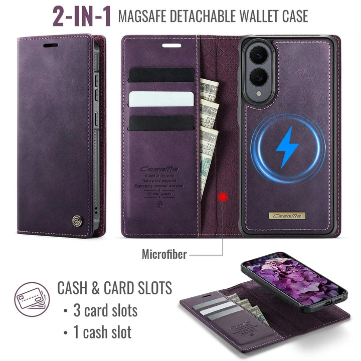 RFID Detachable Leather Card Holder Case For Samsung S Series