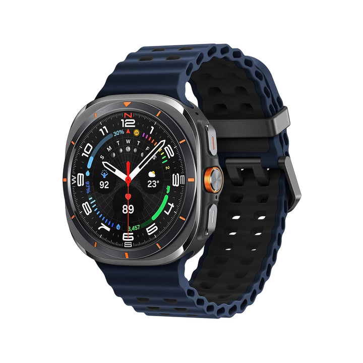 Rugged 2 Tone Sports Watch Band For Samsung Watch 7 Ultra midnight blue-black / galaxy watch ultra 200000049:1178274895#midnight blue-black;200000051:100016944#galaxy watch ultra;200007763:201336100