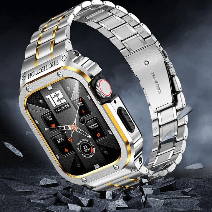 Stainless Steel Watch Band With Shockproof Case Silver Gold / 44mm DP2205271L04&DP18111200&DP18112200