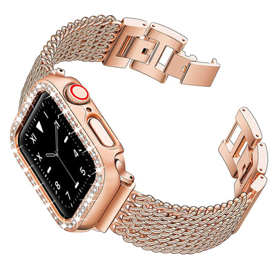 Chain Stainless Steel Watch Band With Case Rose Gold / 38mm DX20211201SQ04&DP190832S05