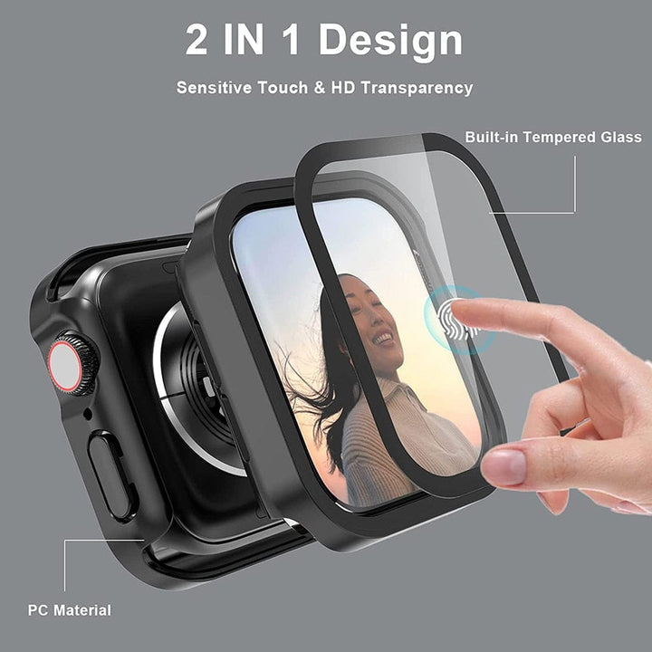 Tempered Glass Scratch Proof Watch Case