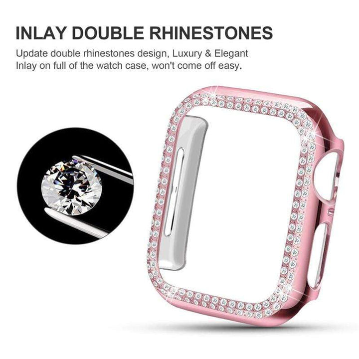 Diamond Watch Band With Case + FREE Band Adjuster Tool