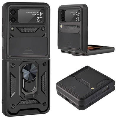 Magnetic Shockproof Case For Samsung Z FLIP Black / Galaxy Flip 3 CM20211023-06-Z FLIP 3-Black