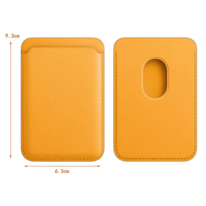 Magnetic Leather Card Holder Wallet