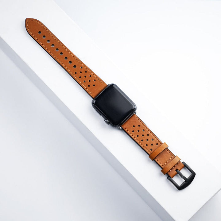2 Tone Leather Watch Band
