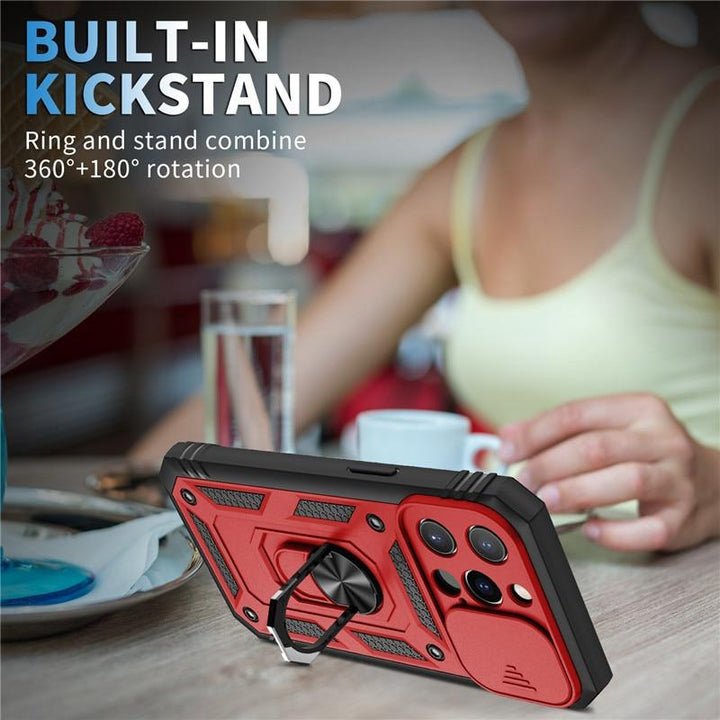 Heavy Duty Magnetic Phone Case With Camera Cover