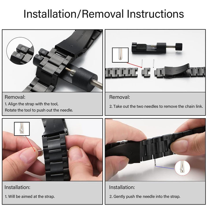 Slim Stainless Steel Watch Band