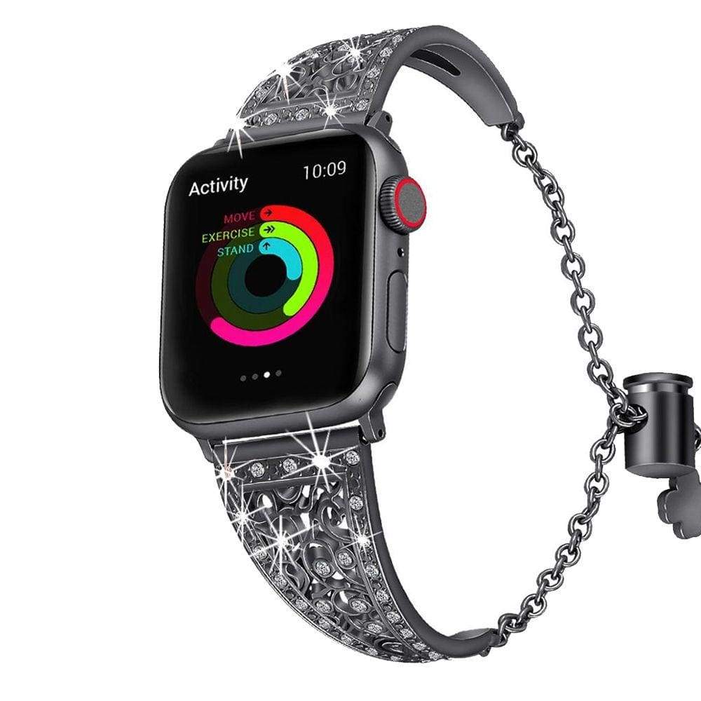 Metal Bracelet Band For Apple Watch Diamond iWatch Wrist Strap