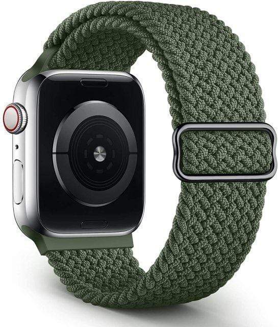 Adjustable Braided Nylon Watch Band Inverness Green / 38mm, 40mm & 41mm DP210426S03