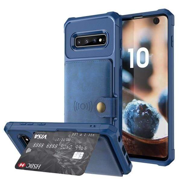 Magnetic Leather Wallet Case For Samsung Galaxy Note Galaxy Note 9 / Blue L1Y1-18091931-Bu-N9F