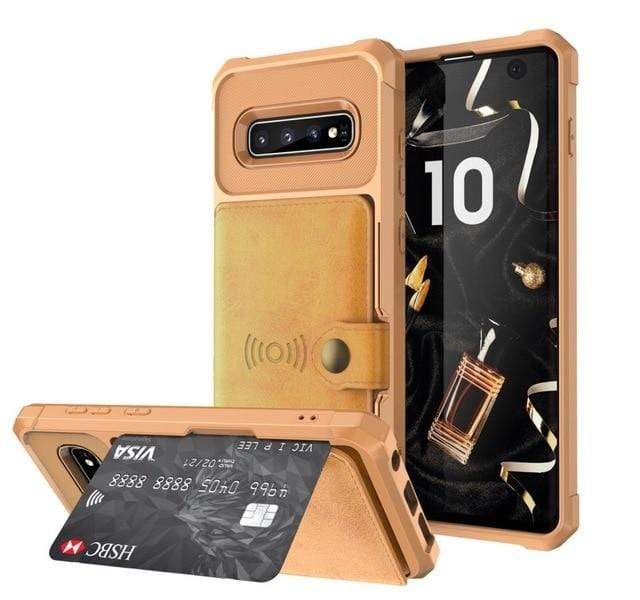 Magnetic Leather Wallet Case For Samsung Galaxy Note Galaxy Note 9 / Brown L1Y1-18091931-Ye-N9F