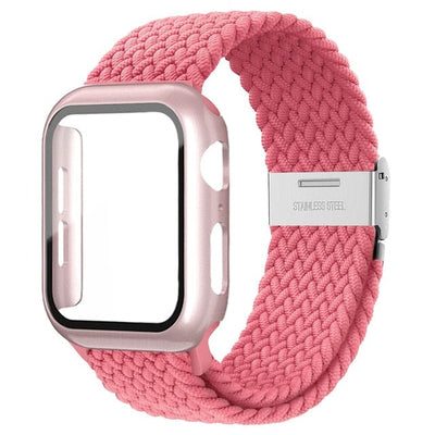 Braided Loop Watch Band With Case Pink / 38mm DP2205161S12&DP191201S12
