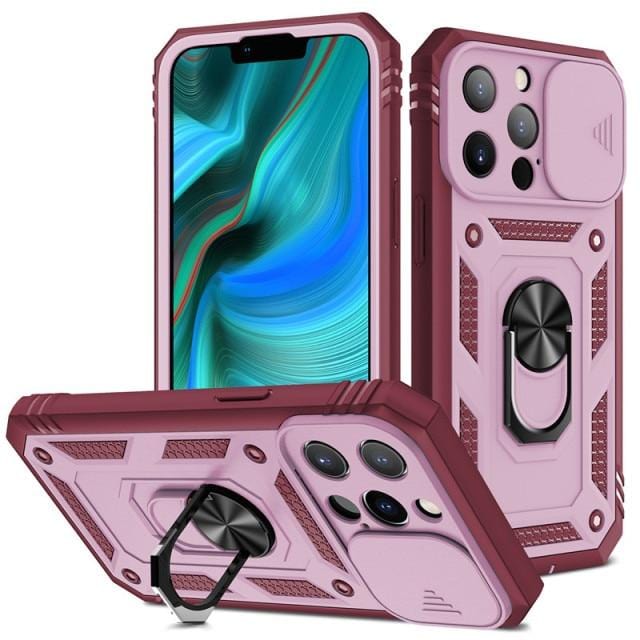 Heavy Duty Magnetic Phone Case With Camera Cover