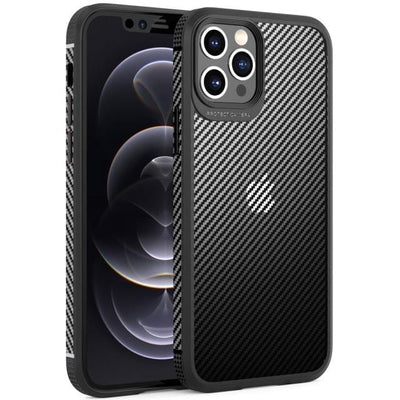 Shockproof Carbon Fiber Phone Case iPhone X/XS / Black CM20211012-04-iPhone X/XS-Black