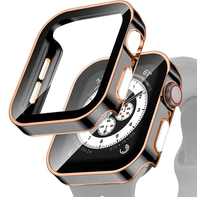 Tempered Glass Scratch Proof Watch Case Black Rose Gold / 40mm DP2208101AS14