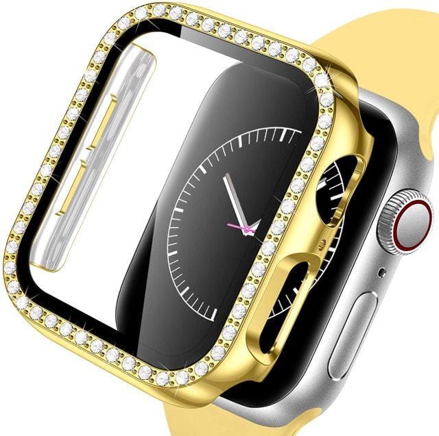 Diamond Tempered Glass Protective Watch Case Gold / 38mm DP20930AS05