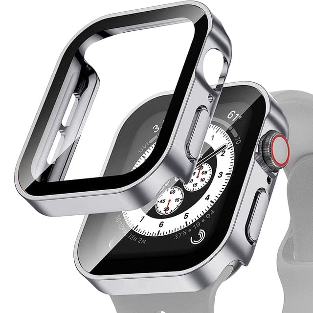 Tempered Glass Scratch Proof Watch Case Matte Silver Gray / 40mm DP2208101AS13