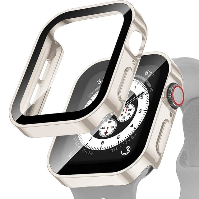 Tempered Glass Scratch Proof Watch Case Matte Antique White / 40mm DP2208101AS09