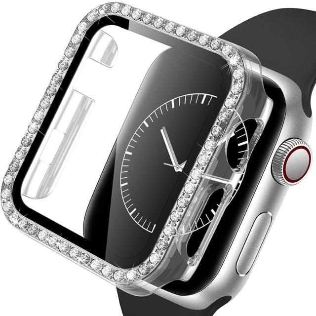Diamond Tempered Glass Protective Watch Case Transparent / 38mm DP20930AS06