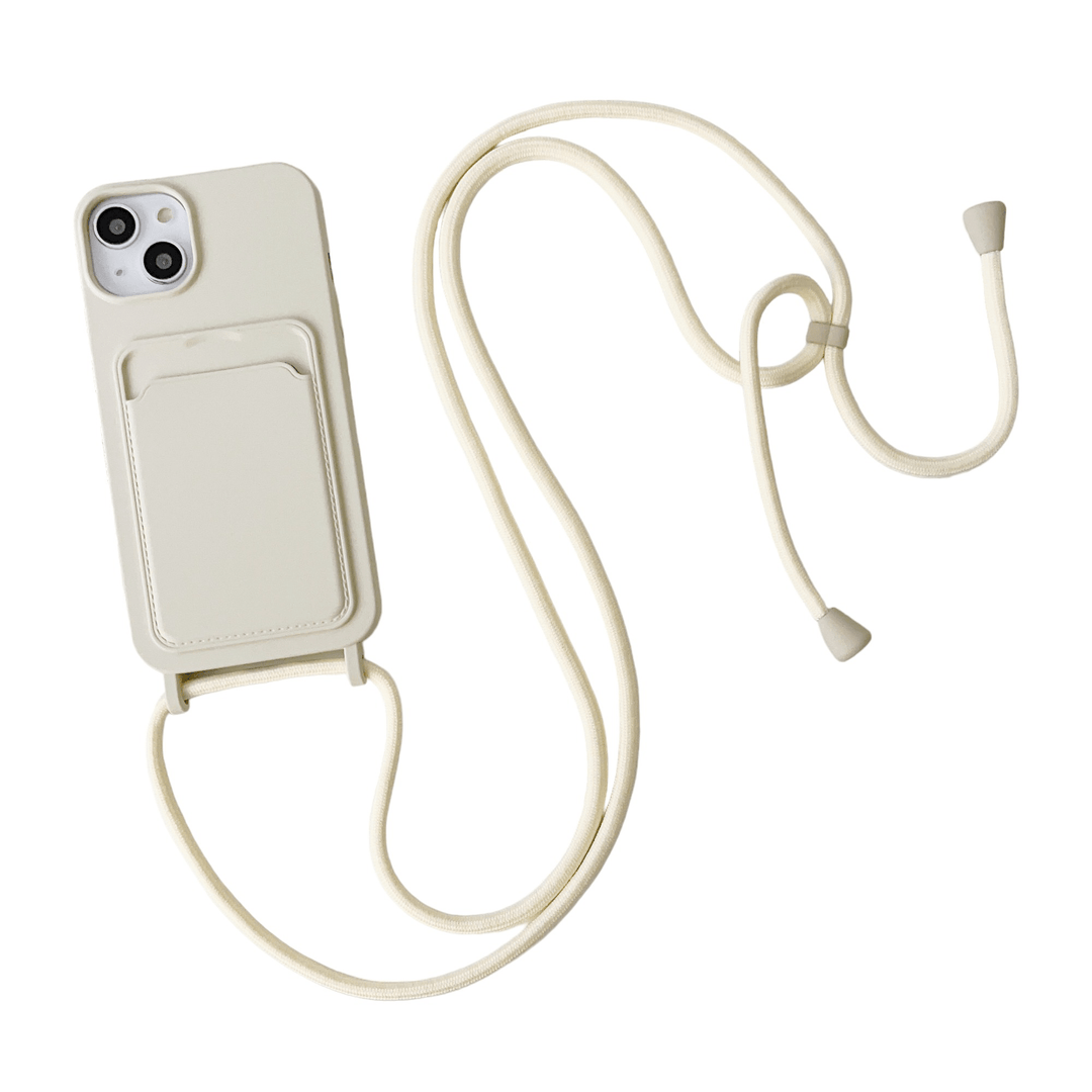 Silicone Crossbody Phone Case iPhone 7/8 / Beige CM20230522-001-iPhone 7/8-Beige