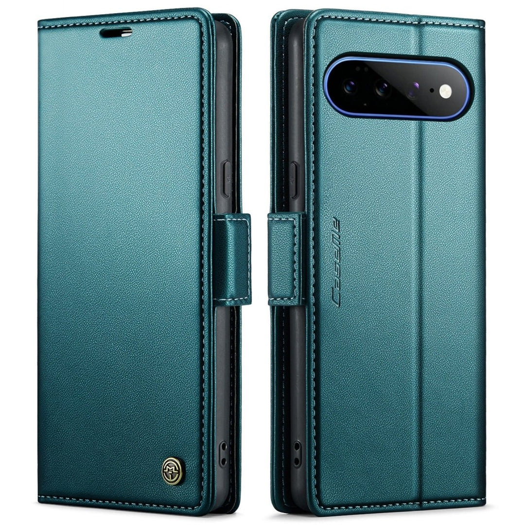 RFID Leather Card Holder Case For Google Pixel Google Pixel 11 Pro XL Green Parkfield Supplies