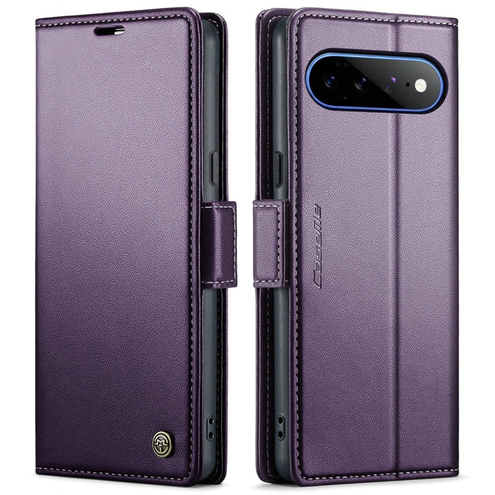 RFID Leather Card Holder Case For Google Pixel Google Pixel 11 Pro XL Purple Parkfield Supplies