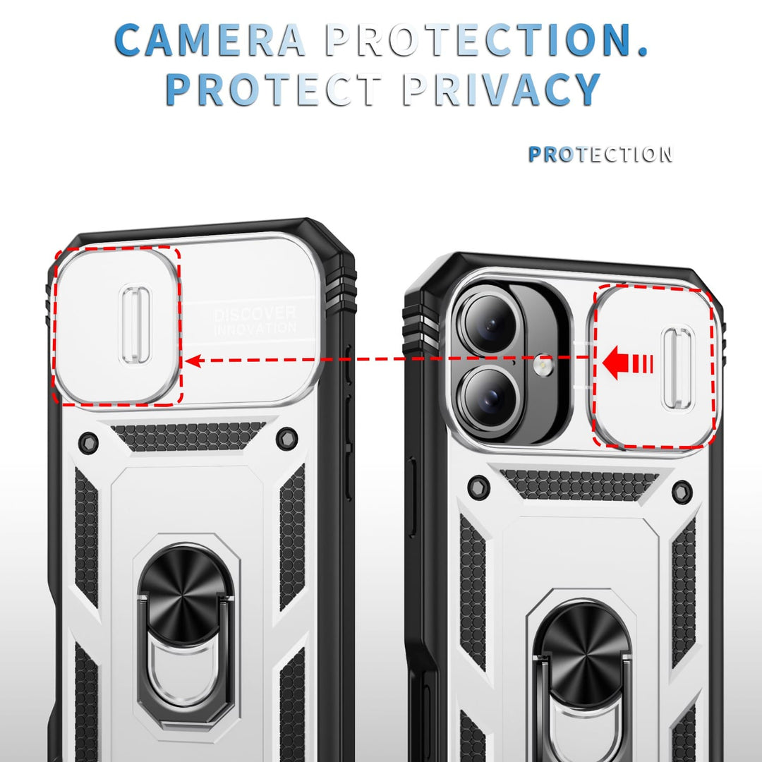 Heavy Duty Magnetic Phone Case With Camera Cover