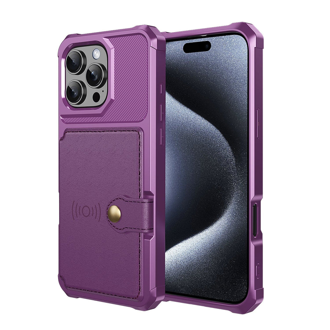 Magnetic Leather Phone Wallet Case