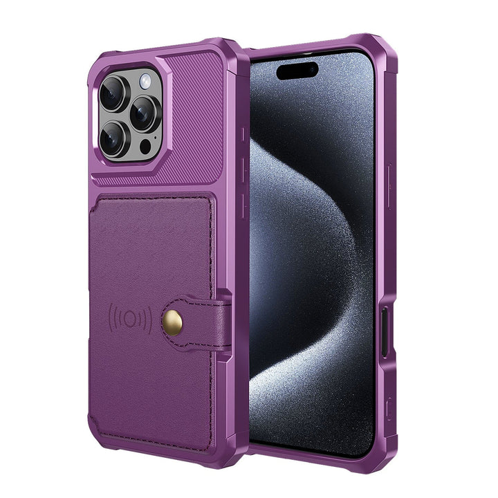 Magnetic Leather Phone Wallet Case