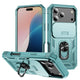 Heavy Duty Magnetic Phone Case With Camera Cover iPhone 17 Pro / Green CM20211012-02-iPhone 17 Pro-Green