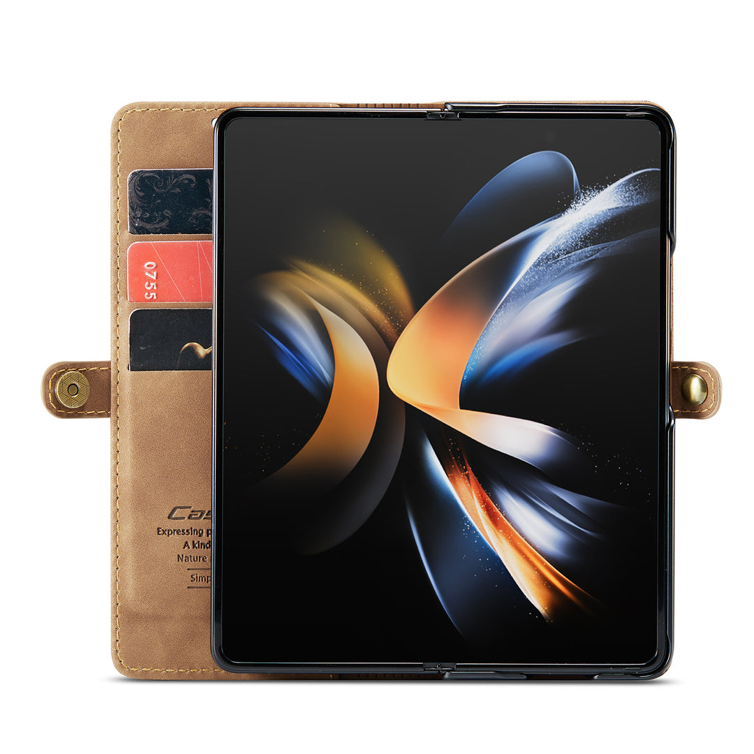 Slimmat magnetiskt läderskal för Samsung Galaxy