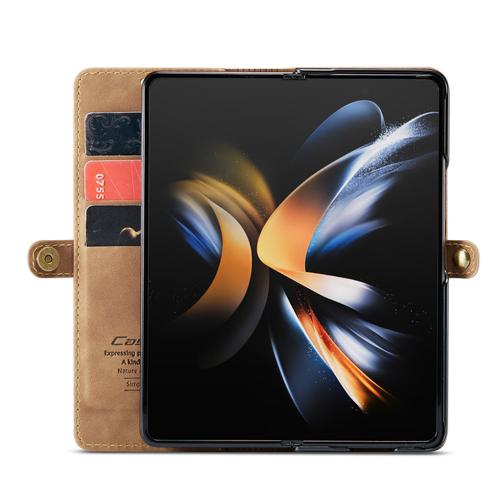 Slimmat magnetiskt läderskal för Samsung Galaxy