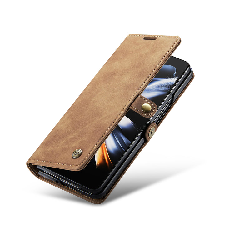 Slimmat magnetiskt läderskal för Samsung Galaxy