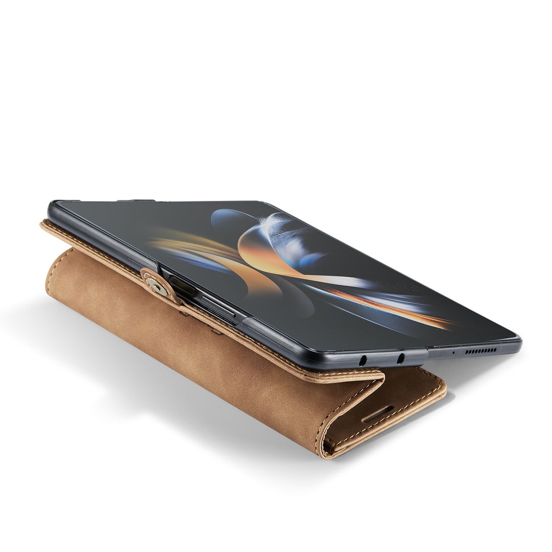 Slimmat magnetiskt läderskal för Samsung Galaxy