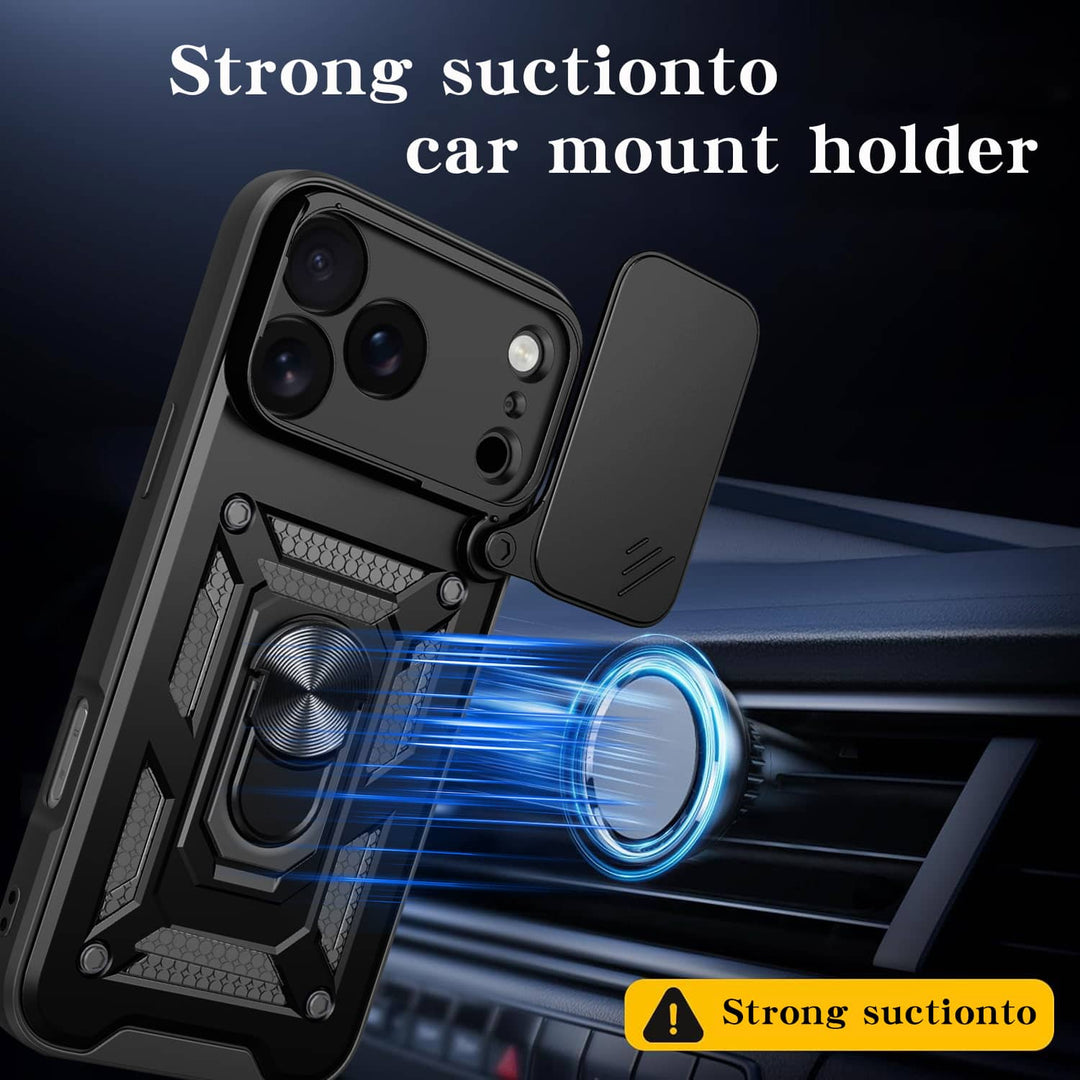 Magnetic Shockproof Phone Case With Camera Cover