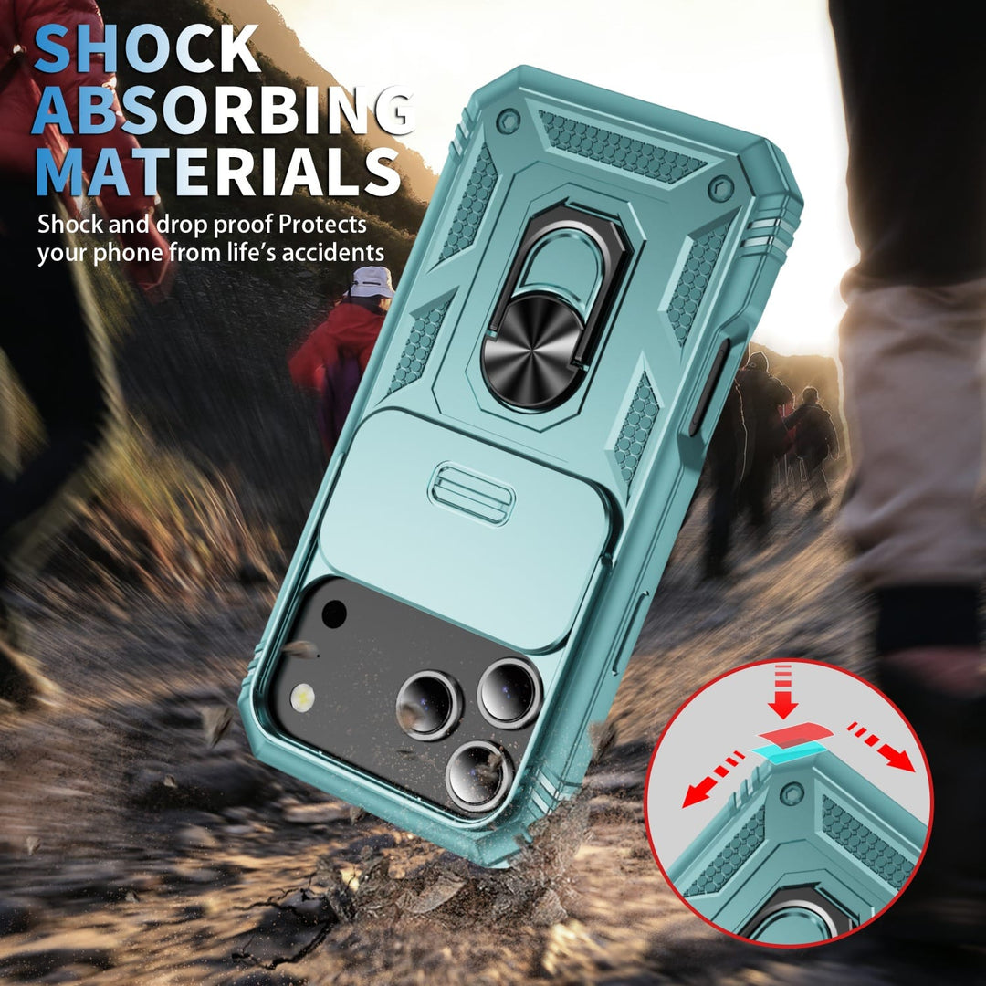 Heavy Duty Magnetic Phone Case With Camera Cover