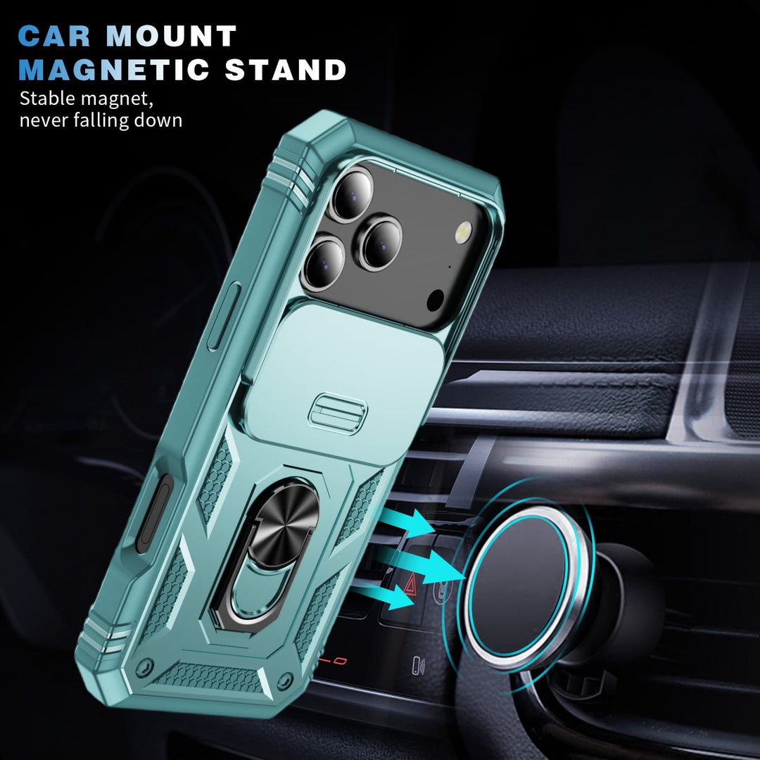 Heavy Duty Magnetic Phone Case With Camera Cover