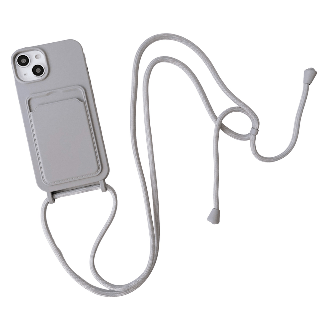 Silicone Crossbody Phone Case iPhone 7/8 / Gray CM20230522-001-iPhone 7/8-Gray