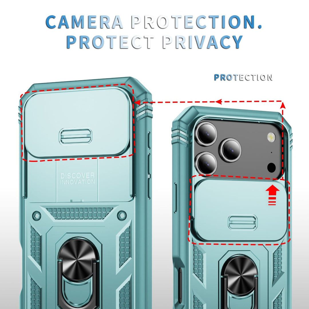 Heavy Duty Magnetic Phone Case With Camera Cover