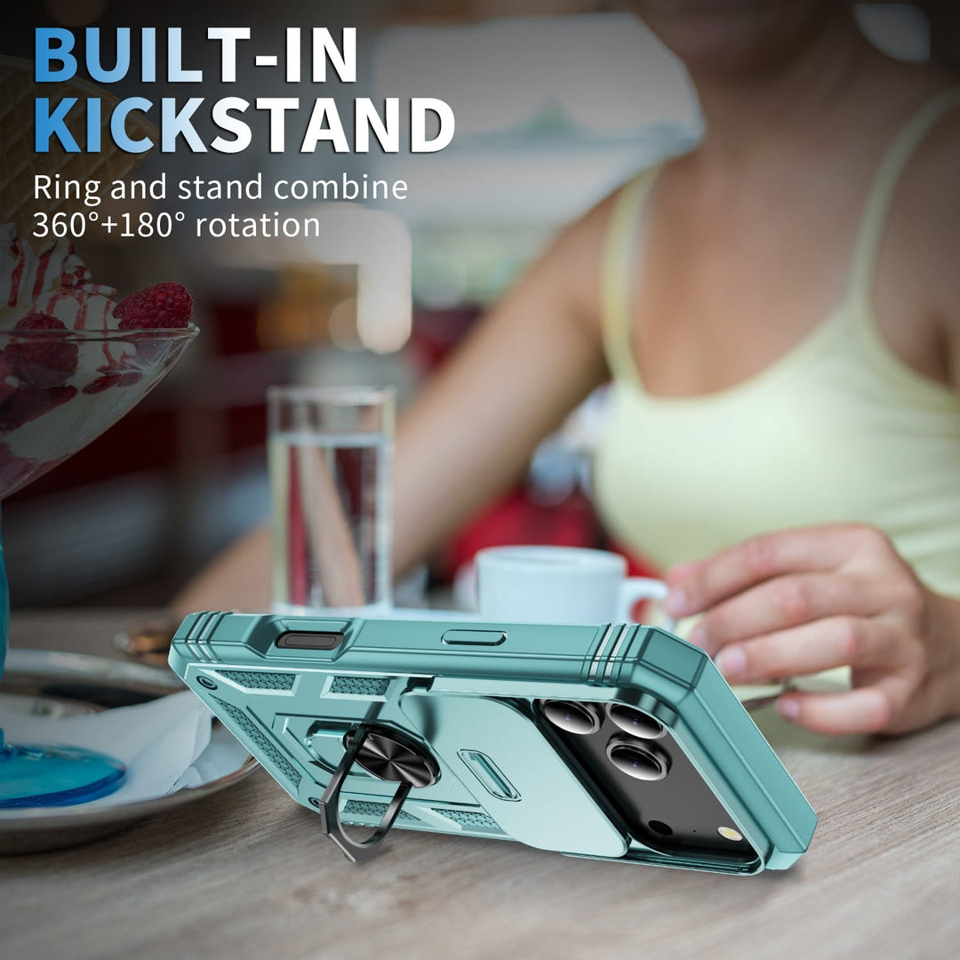 Heavy Duty Magnetic Phone Case With Camera Cover