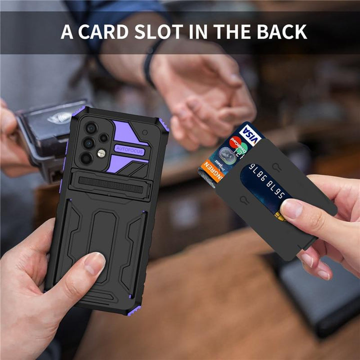Copy of Shockproof Card Holder Case With Kickstand For Samsung A Series