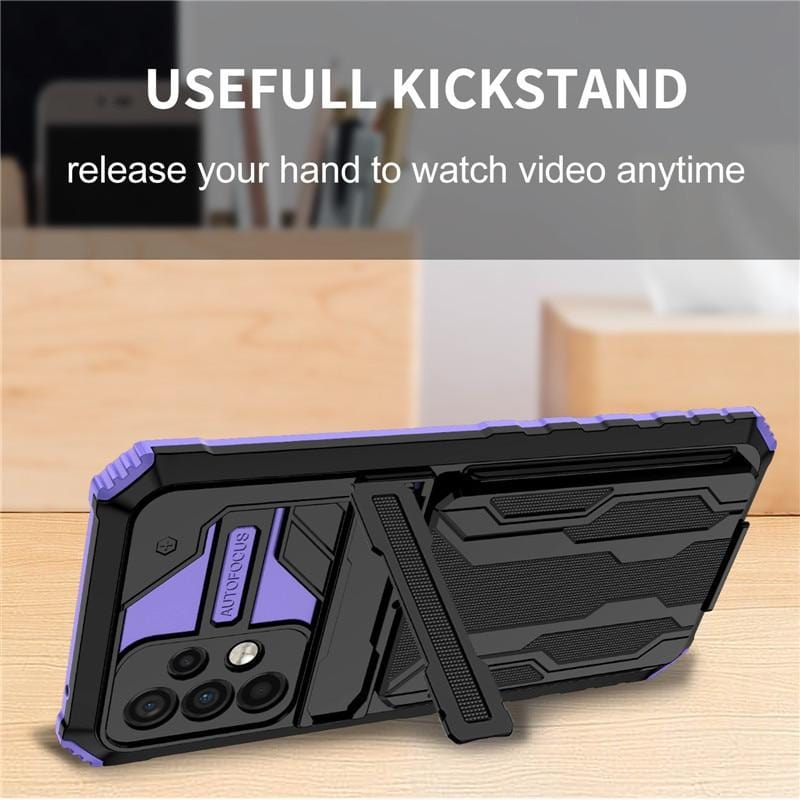 Copy of Shockproof Card Holder Case With Kickstand For Samsung A Series