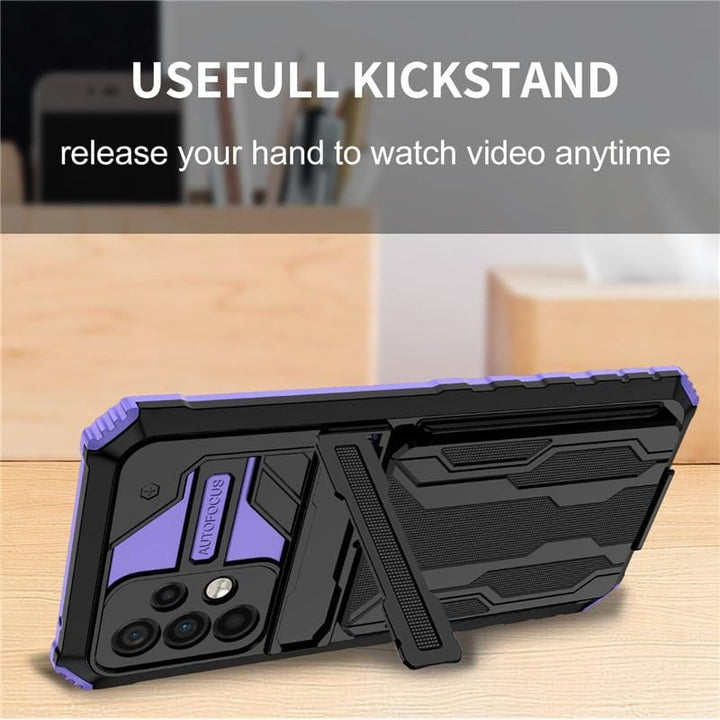 Copy of Shockproof Card Holder Case With Kickstand For Samsung A Series