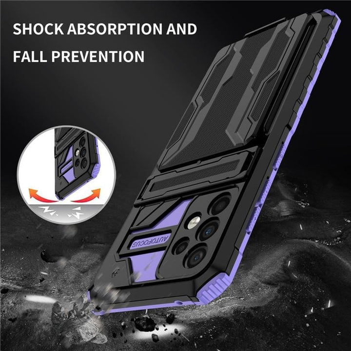 Copy of Shockproof Card Holder Case With Kickstand For Samsung A Series