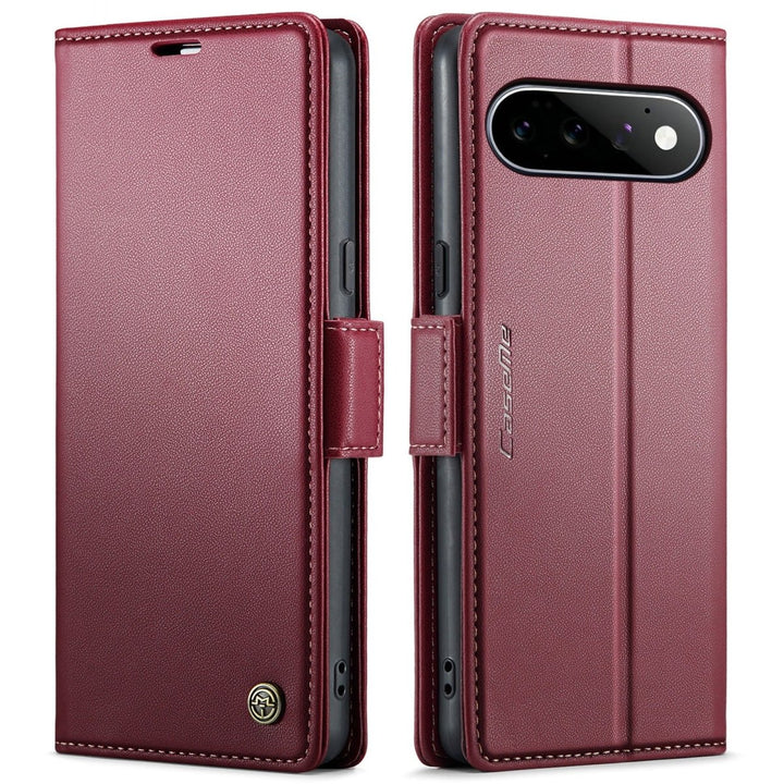 RFID Leather Card Holder Case For Google Pixel Google Pixel 11 Wine Red Parkfield Supplies