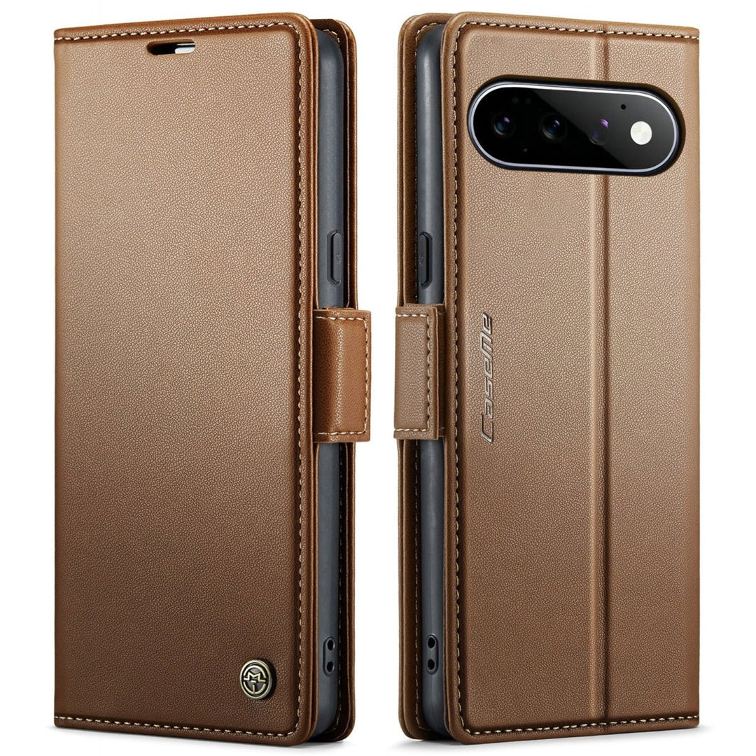 RFID Leather Card Holder Case For Google Pixel Google Pixel 11 Brown Parkfield Supplies