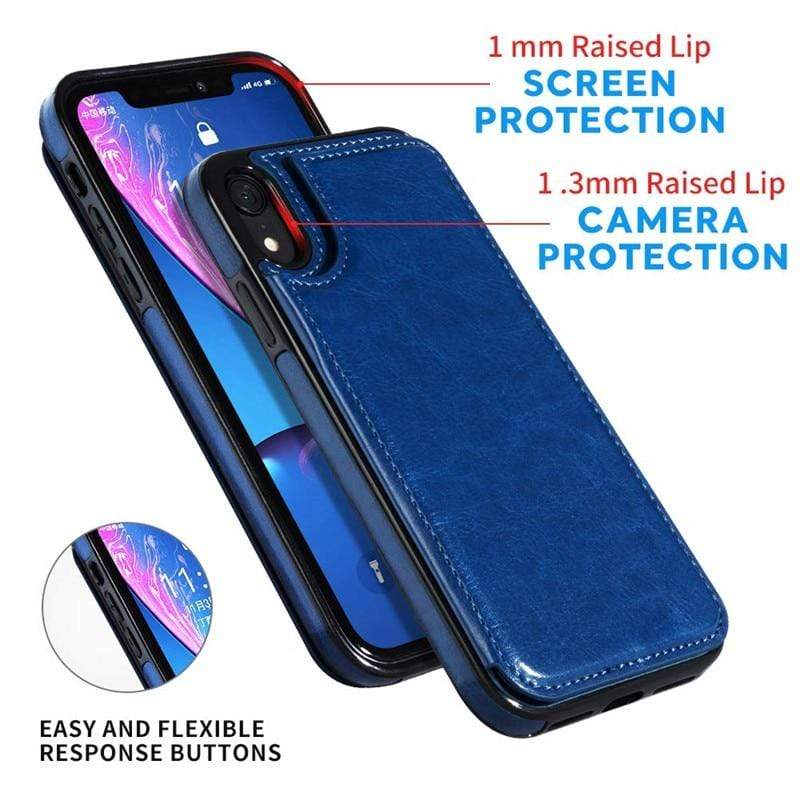 Flip Leather Phone Wallet Case