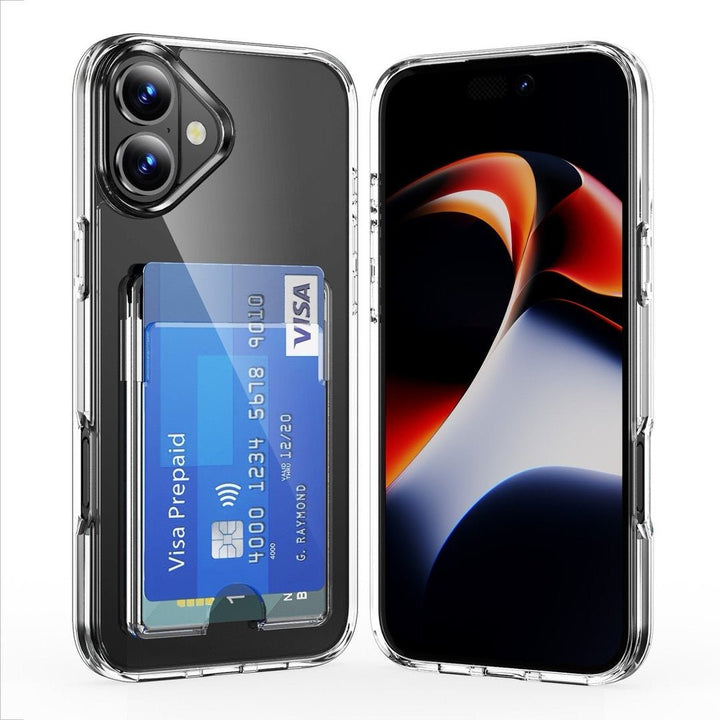 Clear Shockproof Phone Case with Cardholder iPhone 16 Parkfield Supplies