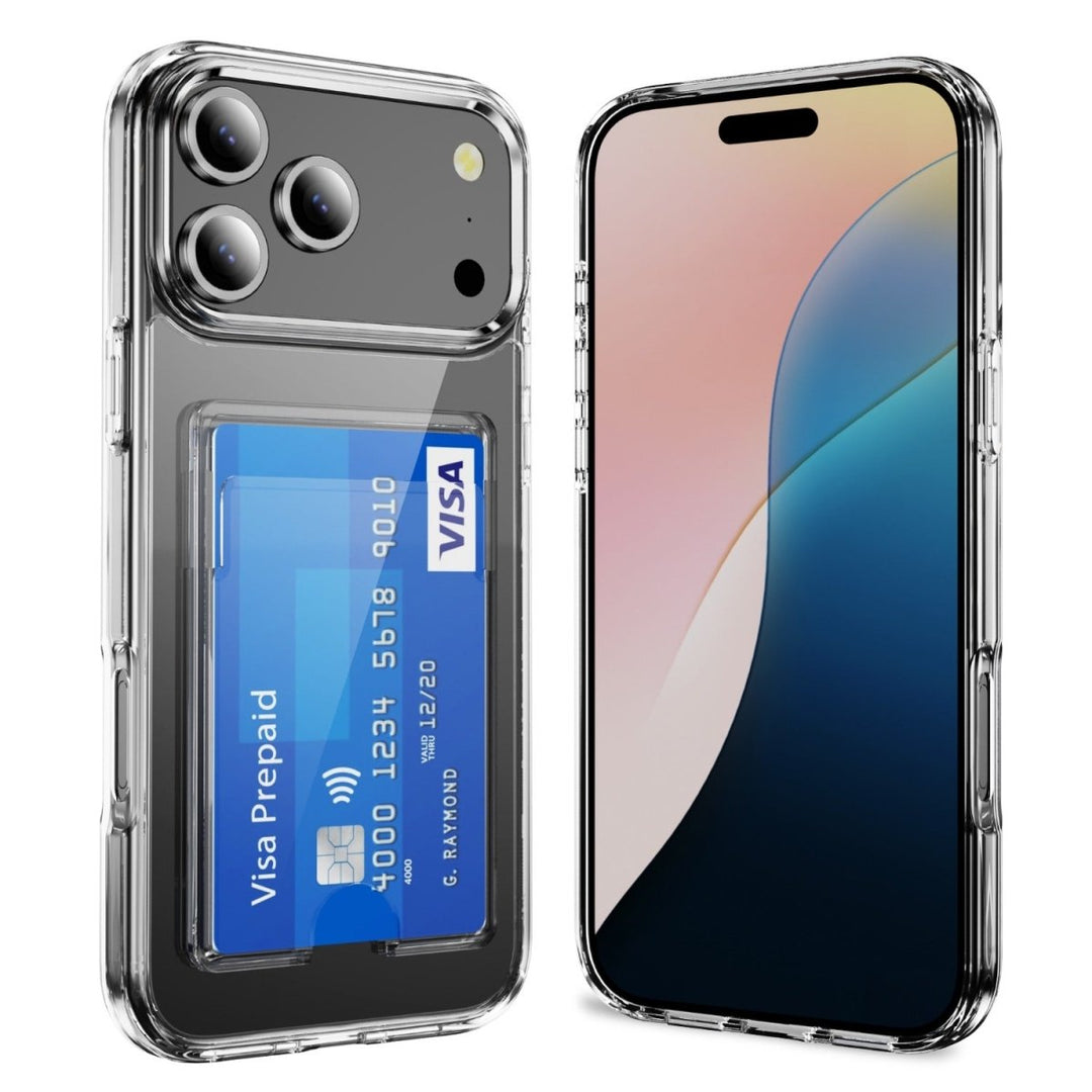 Clear Shockproof Phone Case with Cardholder iPhone 17 Pro Parkfield Supplies