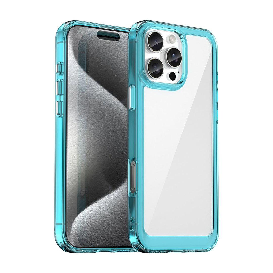 Clear Shockproof Phone Case For iPhone 7/8 / Transparent Blue CM20220215-A-01-iPhone 7/8-Transparent Blue